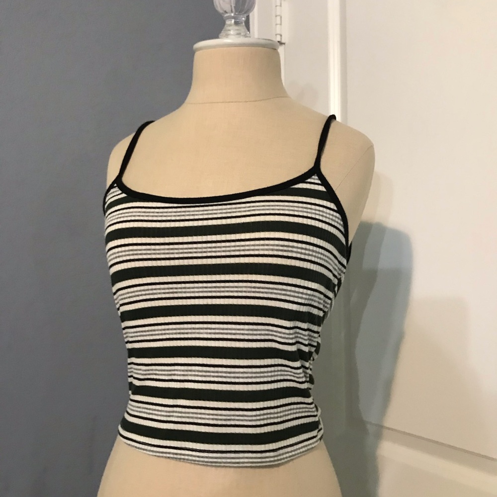 Stripped green tank